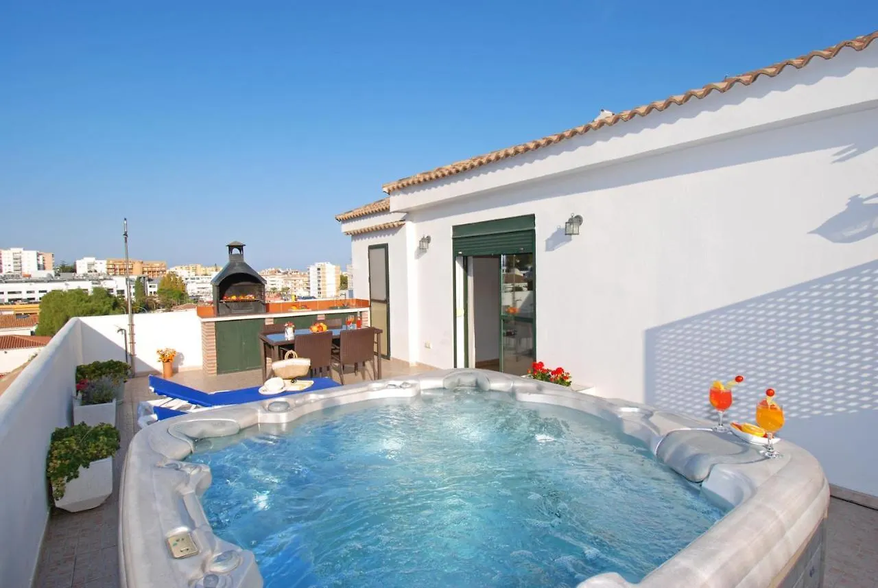 Isla De Benalmadena 1, Jacuzzi, 80M From The Sea, Ac, Bbq, Private Parking, Big Terrace Apartamento Espanha