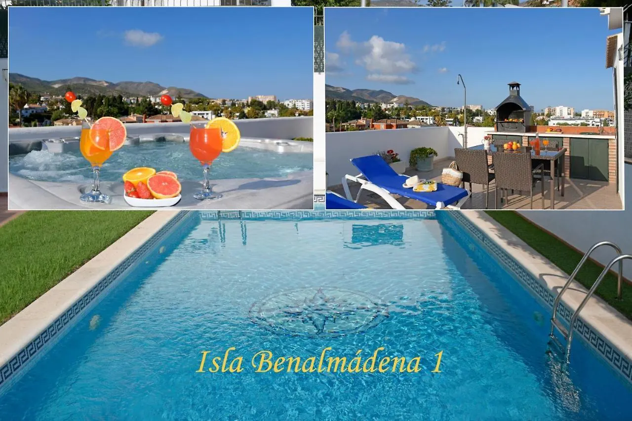 Isla De Benalmadena 1, Jacuzzi, 80M From The Sea, Ac, Bbq, Private Parking, Big Terrace Apartamento
