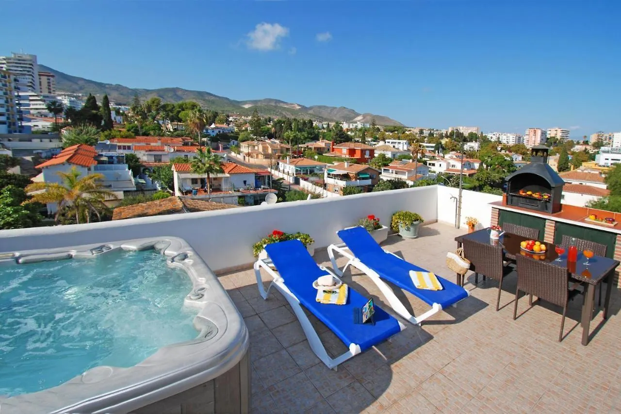 Isla De Benalmadena 1, Jacuzzi, 80M From The Sea, Ac, Bbq, Private Parking, Big Terrace Apartamento 0*,